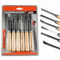 НАБОР СТАМЕСОК ДЛЯ РЕЗЬБЫ ПО ДЕРЕВУ 6 ШТ.