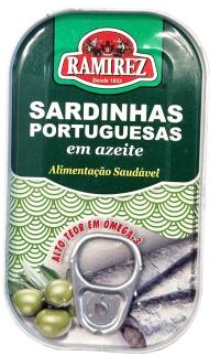 Сардины в оливковом масле Рамирес 0,125 кг