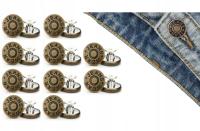 Ремонтные пуговицы для джинсов, винтовые пуговицы, пуговицы для брюк, набор из 10 шт.