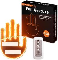 Ręka LED na tylną szybę samochodu Sygnalizator Gestów Środkowy palec