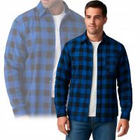 Фланелевая рубашка в клетку, рабочая, национальная, Польша, 100% хлопок