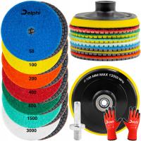 НАБОР АЛМАЗНЫХ ДИСКОВ ДЛЯ ШЛИФОВАНИЯ ПОЛИРОВКИ КЕРАМОГРАНИТА