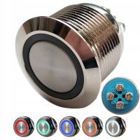 Кнопка 22мм антивандальный мгновенный МОНОСТАБИЛЬНЫЙ светодиодный водонепроницаемый IP67