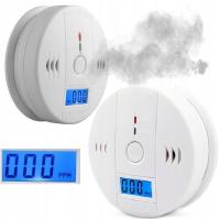 CZUJNIK CZADU TLENKU WĘGLA DETEKTOR CO BEZPRZEWODOWY WYKRYWACZ NA BATERIE