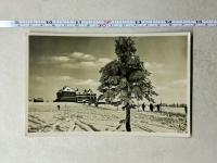 (912) Pocztówka Karkonosze (Schronisko na hali Szrenickiej) 1935 r