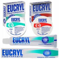 EUCRYL Pasta порошок для удаления зубного камня отбеливающий набор