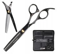 Profesjonalne Degażówki Fryzjerskie Do Strzyżenia Włosów + Etui Grzebienie
