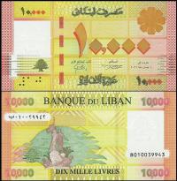 LIBAN, 10000 LIVRES 2021 Pick 92c