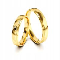 Золотые обручальные кольца 326 pr.333 сердце