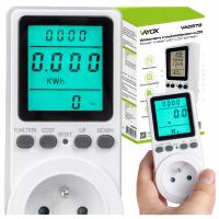 ВАТТМЕТР СЧЕТЧИК ЭЛЕКТРОЭНЕРГИИ ИЗМЕРИТЕЛЬ ТОКА МОЩНОСТИ 16A VAYOX