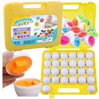 JAJKA DOPASUJ KSZTAŁY UKŁADANKA MONTESSORI EDUKACYJNA SORTER PUZZLE STEMPLE