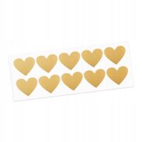 Скретч-карты наклейки сердца DIY 35X30MM золото x10