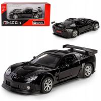 CHEVROLET CORVETTE CR-6 CZARNY POJAZD 1:32 SAMOCHÓD Z NAPĘDEM RMZ CITY AUTO