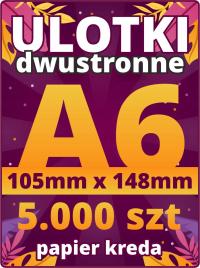 Флаер листовка A6 двусторонняя 5000 шт.