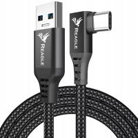 Kabel Reagle USB - USB typ C 5 m czarny