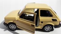 FIAT 126 МАЛЫШ КРЕМОВЫЙ МЕТАЛЛ МОДЕЛЬ WELLY 1:34