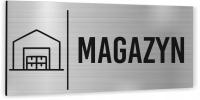 Tabliczka Tablica informacyjna oznaczenie MAGAZYN Piktogram Aluminium