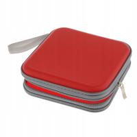 40 CD / DVD Sleeve, Portable Anti Scratch Plastic Protective Red