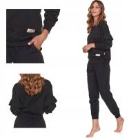 Doctor Nap пижамы Женские хлопок теплый длинный рукав PM 4351 черный