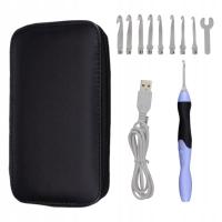 Rozświetl szydełkowe haczyki z 9 wymiennymi szydełkowymi haczykami DIY