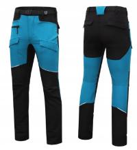 HOGERT SPODNIE ROBOCZE ELASTYCZNE 7 KIESZENI CZARNO-NIEBIESKIE BEELITZ L 52