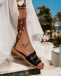 KLAPKI DAMSKIE OLAVOGA EARTH CZARNE [Rozmiar 38]