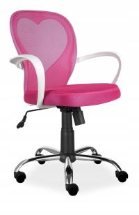 Krzesło biurkowe Signal Daisy różowy