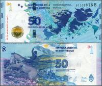 Argentyna - 50 pesos ND/2015 * Falklandy Malwiny