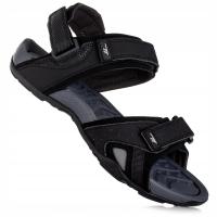 Sandały męskie Hi-Tec Lucise czarne oddychające na rzepy