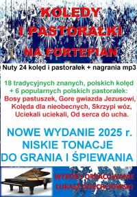 Kolędy na fortepian nuty 24 kolęd i pastorałek, nagrania mp3, nowe, pianino