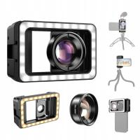 Obiektyw 100 mm Makro Do Telefonu Z Podświetleniem LED CRI 95+ f/1.8 Apexel