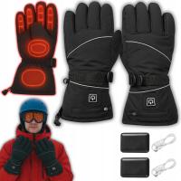 RĘKAWICZKI RĘKAWICE ZIMOWE PODGRZEWANE OGRZEWANE DOTYKOWE 2x POWERBANK
