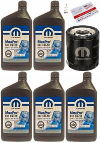 100% SYNTETYK MOPAR 5W30 MaxPro+ MS-13340 (0,946L) + MOPAR MO-339 Filtr oleju silnika