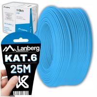 KABEL PRZEWÓD SIECIOWY LAN SKRĘTKA RJ45 UTP KAT.6 CAT.6 25M LANBERG