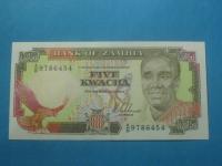Zambia Banknot 5 Kwacha A/B 1989 UNC P-30a