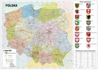 Podkładka na biurko MAPA POLSKI 70x50 Elastyczna