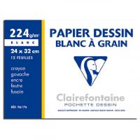 CLAIREFONTAINE PAPIER DO RYSOWANIA 12 szt 24x32cm 34D297