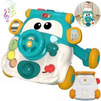 CHODZIK PCHACZ Interaktywny dla Dzieci z Panelami Zabawkowymi zielony +12 m