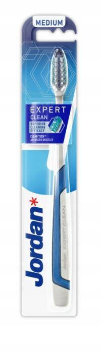 JORDAN Szczoteczka do zębów EXPERT CLEAN zaawansowana węgiel ŚREDNIA medium