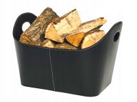 КОЖАНАЯ КОРЗИНА ДЛЯ ДРОВЯНОГО КАМИНА