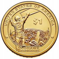 1$ Indianka 2015 D Native American Sacagawea