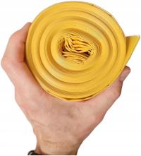 ŻÓŁTE WORKI NA ŚMIECI PLASTIK 380L 10 SZT. 1,50KG GRUBE ŻÓŁTE WORKI 380l