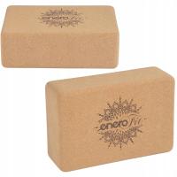 KOSTKA KORKOWA do JOGI KLOCEK BLOK do ĆWICZEŃ YOGA PILATES FITNESS ENERO