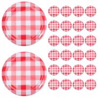 POKRYWKI DO KONSERW UST POJEMNIKI NA ŻYWNOŚĆ SKRĘTNE 40 SZT