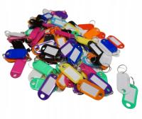 BRELOKI ZAWIESZKI IDENTYFIKATORY DO KLUCZY do domu biura MIX 100SZT