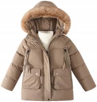 KURTKA ZIMOWA #215-B14 PUCHOWA NA MISIU 158/164