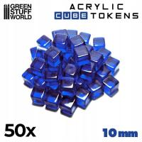 Acrylic cubic tokens BLUE