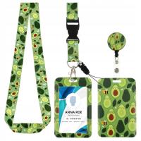 ETUI NA KARTĘ DLA PRACOWNIKA SMYCZ JOJO NA ID DOWÓD OSOBISTY AWOKADO