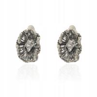 SREBRNE KLIPSY Z CYRKONIAMI