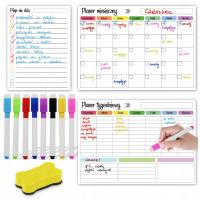 PLANER KALENDARZ NA LODÓWKĘ SUCHOŚĆIERALNY MAGNETYCZNY